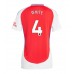 Arsenal Ben White #4 Hjemmedrakt Dame 2024-25 Kortermet